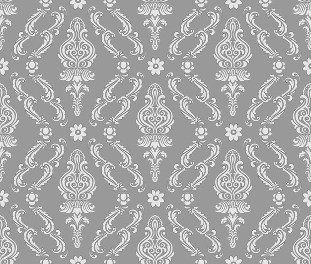 Vector damask seamless pattern