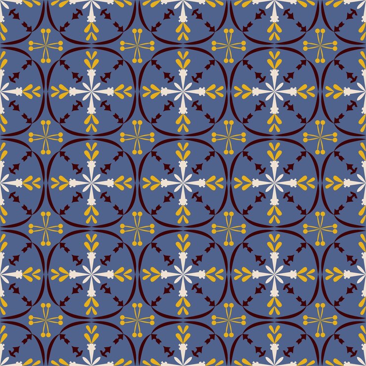 Vector damask seamless retro pattern background botanic garden art