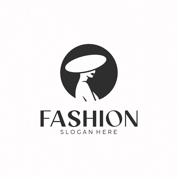 Dames modewinkel bedrijf Logo illustratie