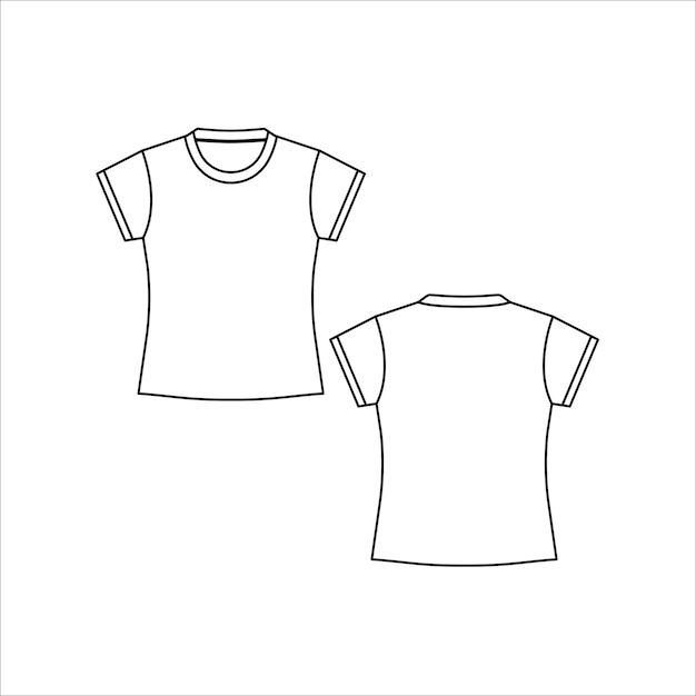 Vector dames sportshirt basic