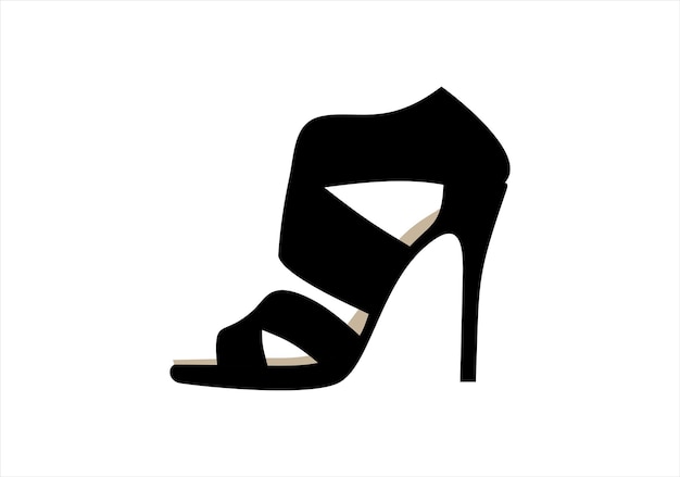 Damesschoenen. Schoenen Icon Vector. Embleem of logo elementen voor schoenmaker.