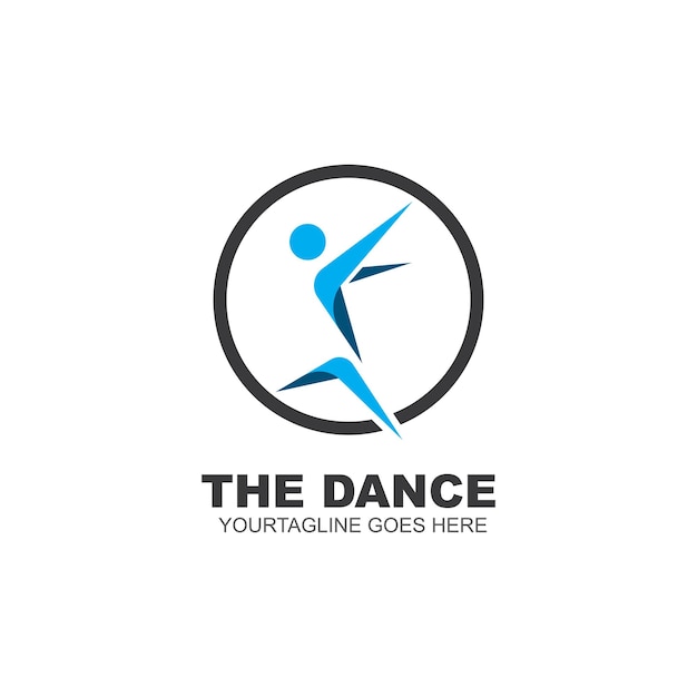 Vector dance icon vector illustration design template