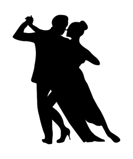 Premium Vector | Dance people silhouette vector