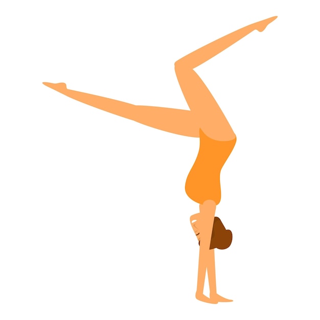 Dance team icon cartoon vector Aerial hoop Carnival team