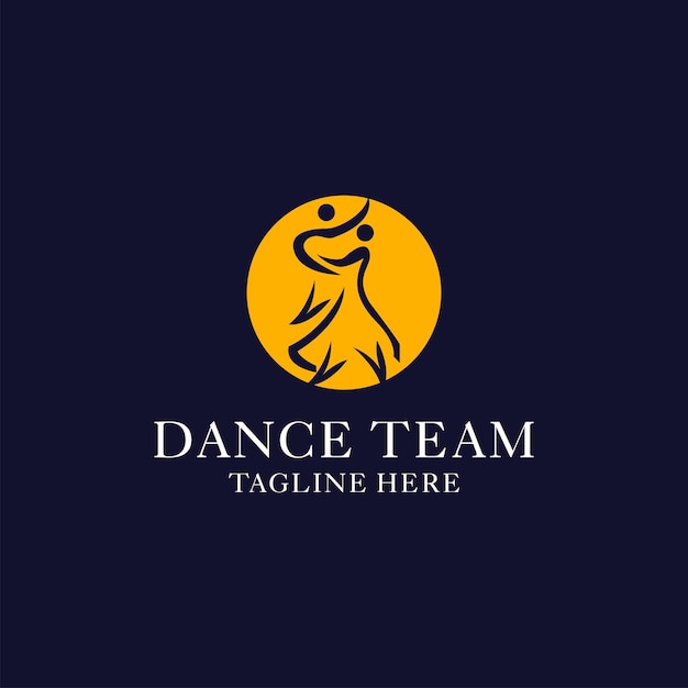 Dance team logo icon design