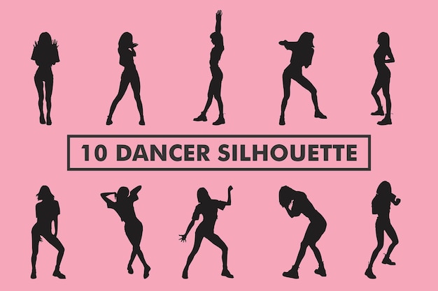 Vector dancer silhouette