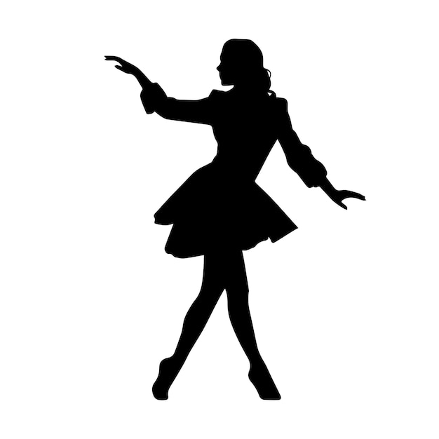 dancing figure silhouette illustration