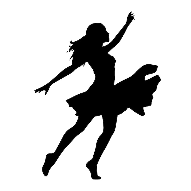 dancing figure silhouette illustration