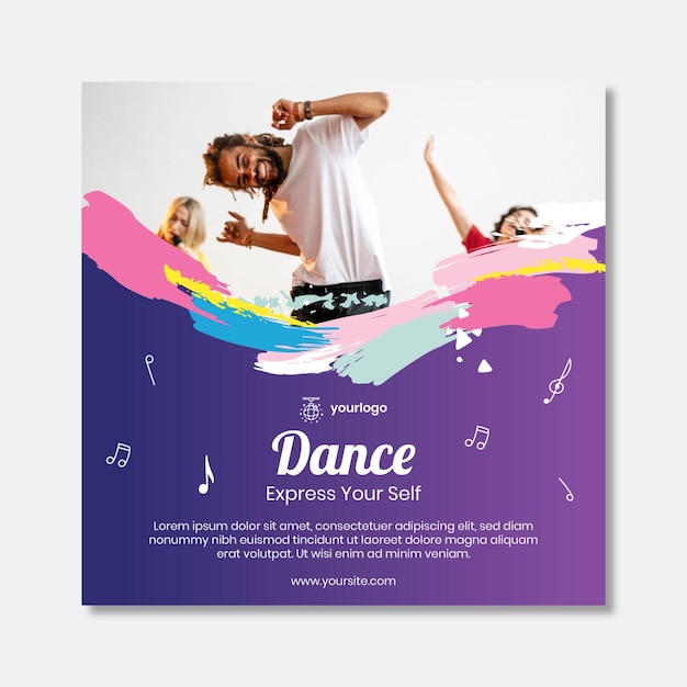 Dancing flyer square
