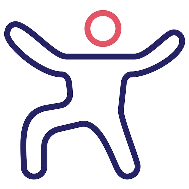 Иллюстрация танцующей векторной иконы Housekeeping iconset