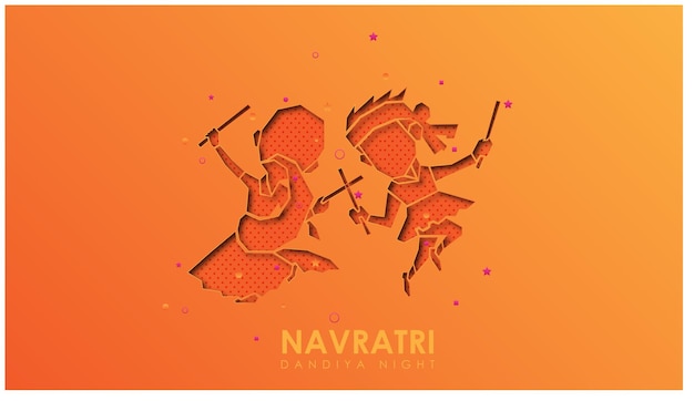 Dandiya-nachtviering op navratri.