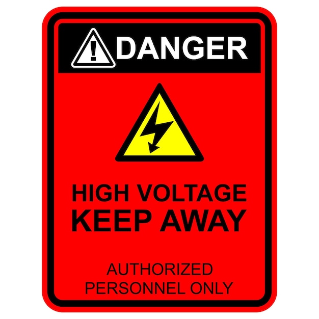 Danger, high voltage keep away