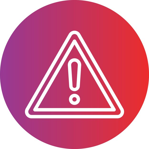 Danger Sign Icon Style