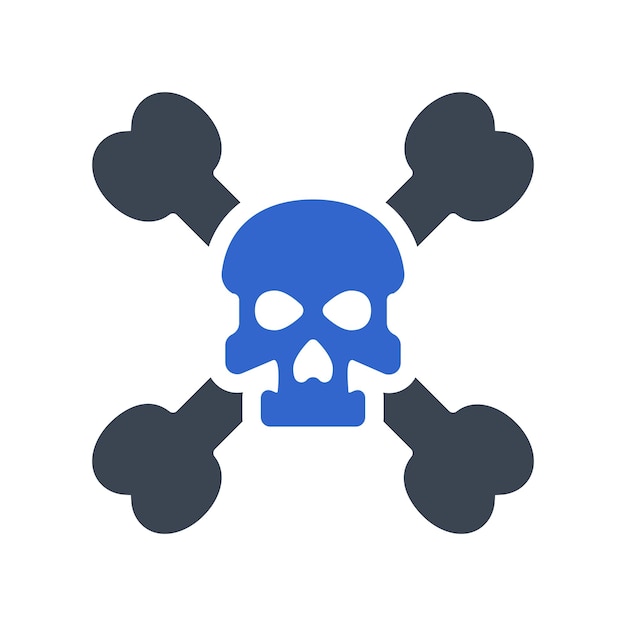 Danger skull icon