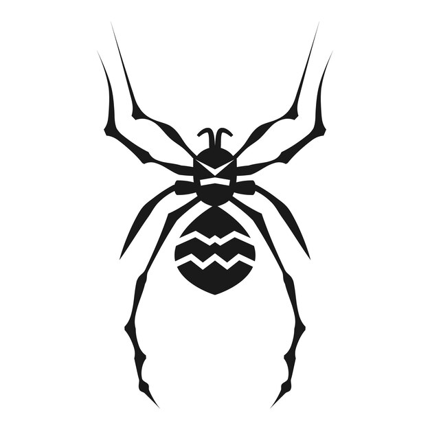 Иконка опасного паука Простая иллюстрация иконки вектора опасного паука для веб-дизайна, выделенная на белом фоне
