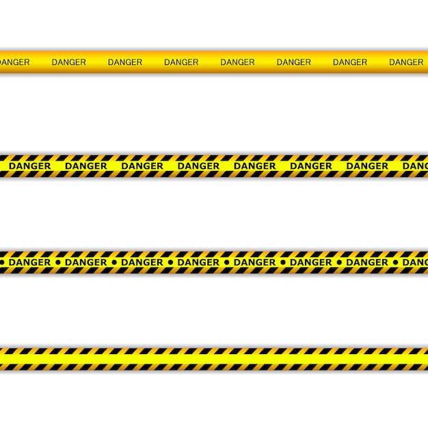 危険テープ。警告テープ。警察のラインと交差しないでください。バリケードテープ。