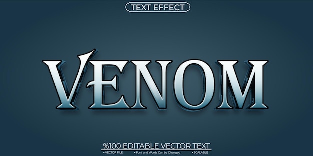 Danger Venom Editable and Scalable Vector Text Effect