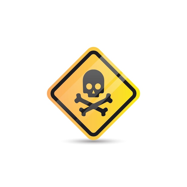 Danger warning sign logo icon vector design template