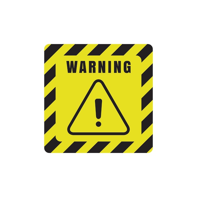 Vector danger warning sign vector with exclamation mark vector illustration