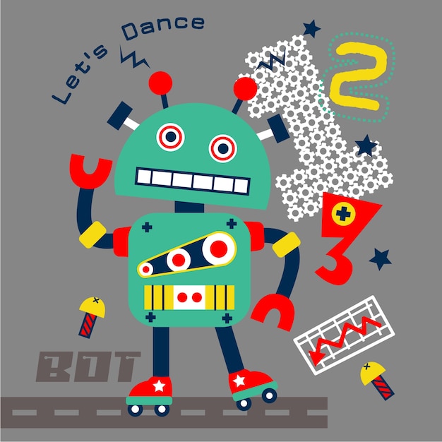 Danser robot in de straat