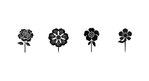 Vector dapper lapel flower elements