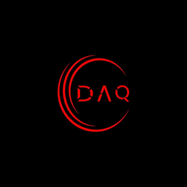 Креативный логотип DAQ и дизайн икон