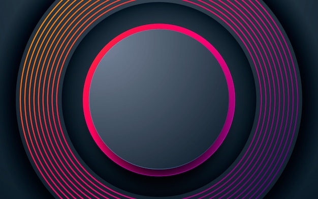 Vector dark abstract background gradient line decoration