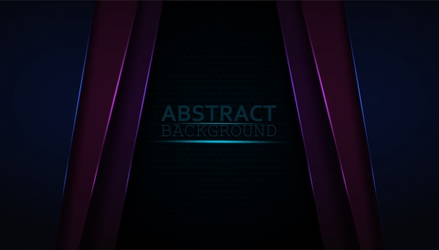 Vector dark abstract background with colorful overlay layers.