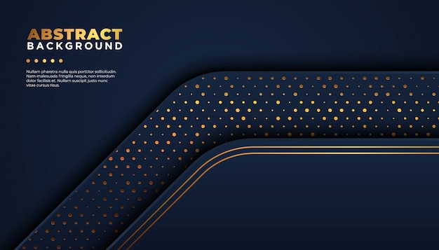 Dark abstract background with overlap layers. Luxury design concept.