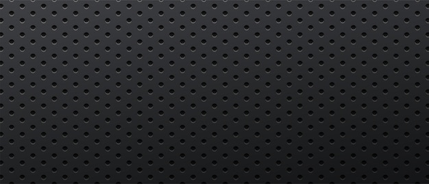 Dark background carbon steel metal perforated