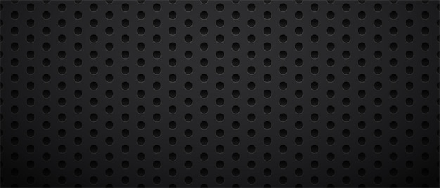 Dark background hole metal perforated vector