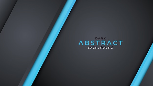 Vector dark background overlap layer with blue line color