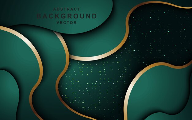 Vector dark background overlap layers.