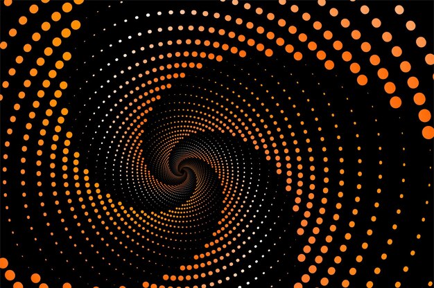 Dark background with circular ball vortex