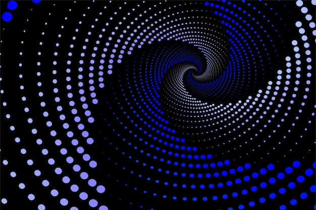 Dark background with circular ball vortex