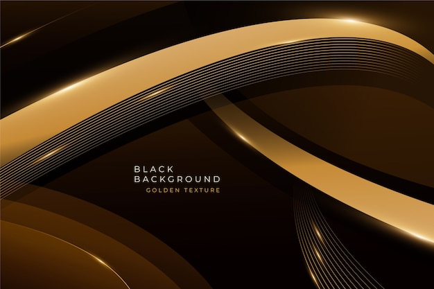 Vector dark background with golden textures