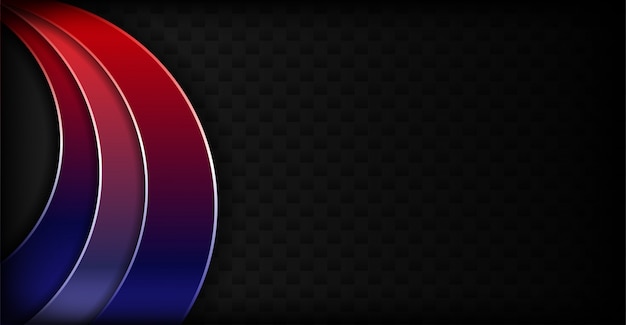 Vector dark background with overlap red and purple shapes