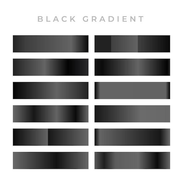 Vector dark and black gradients