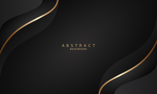 dark black luxury premium background and gold line.