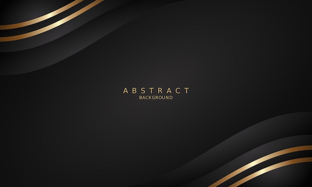 dark black luxury premium background and gold line.