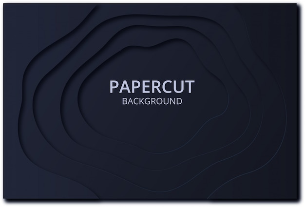 Dark black papercut background