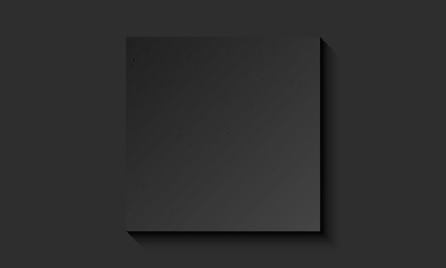 Vector dark blank square sheet frame with texture on wall