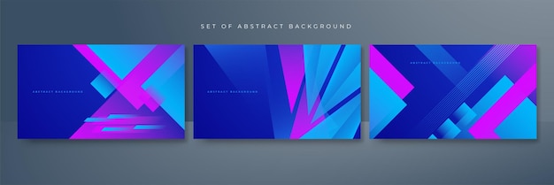 Vector dark blue abstract background with ultraviolet neon glow light lines waves abstract technology background