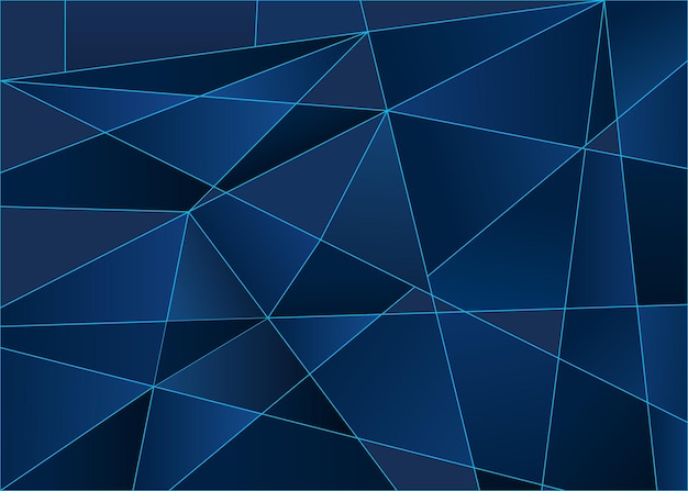 Vector dark blue abstract geometric background design