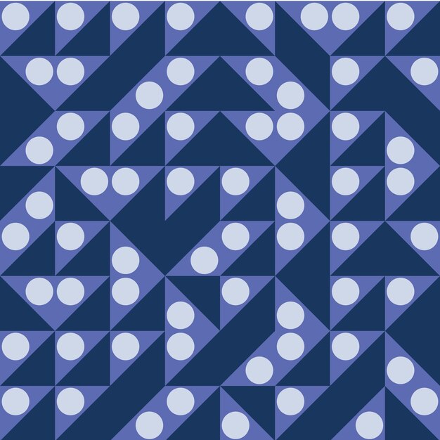 暗い青の抽象的な幾何学的な背景の繰り返しパターン ベクトル