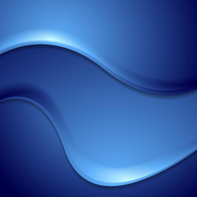 Dark blue abstract wavy background