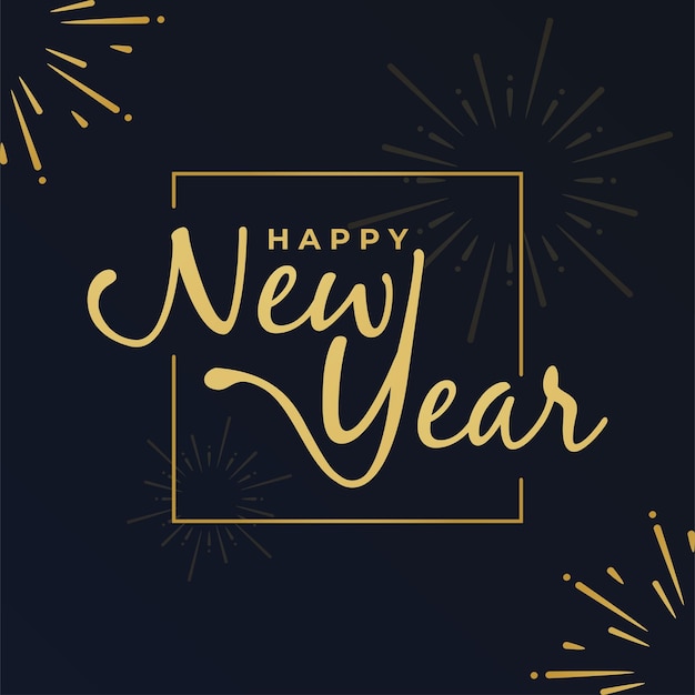 Vector dark blue background happy new year 2024 background with fireworks