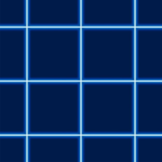 Dark Blue Background with Glowing Neon Blue Grid