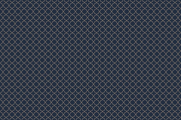 A dark blue background with a gold geometric design.