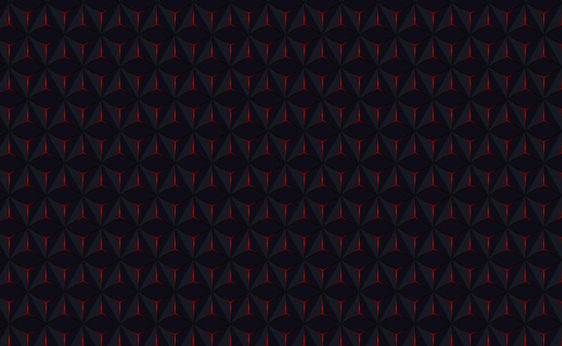 A dark blue background with a pattern of triangles.